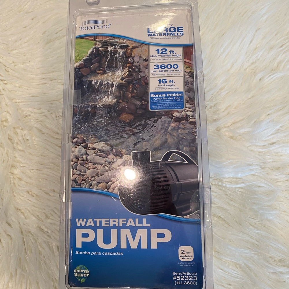 3,600 GPH Waterfall Pump